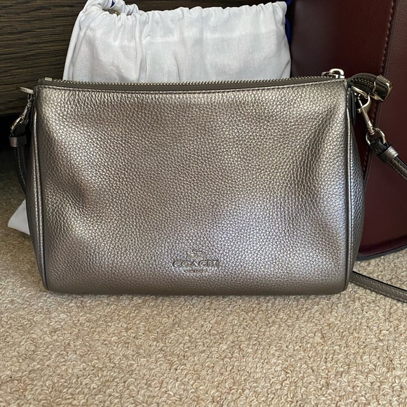 Coach Bags Coach Silver Crossbody Bag Poshmark